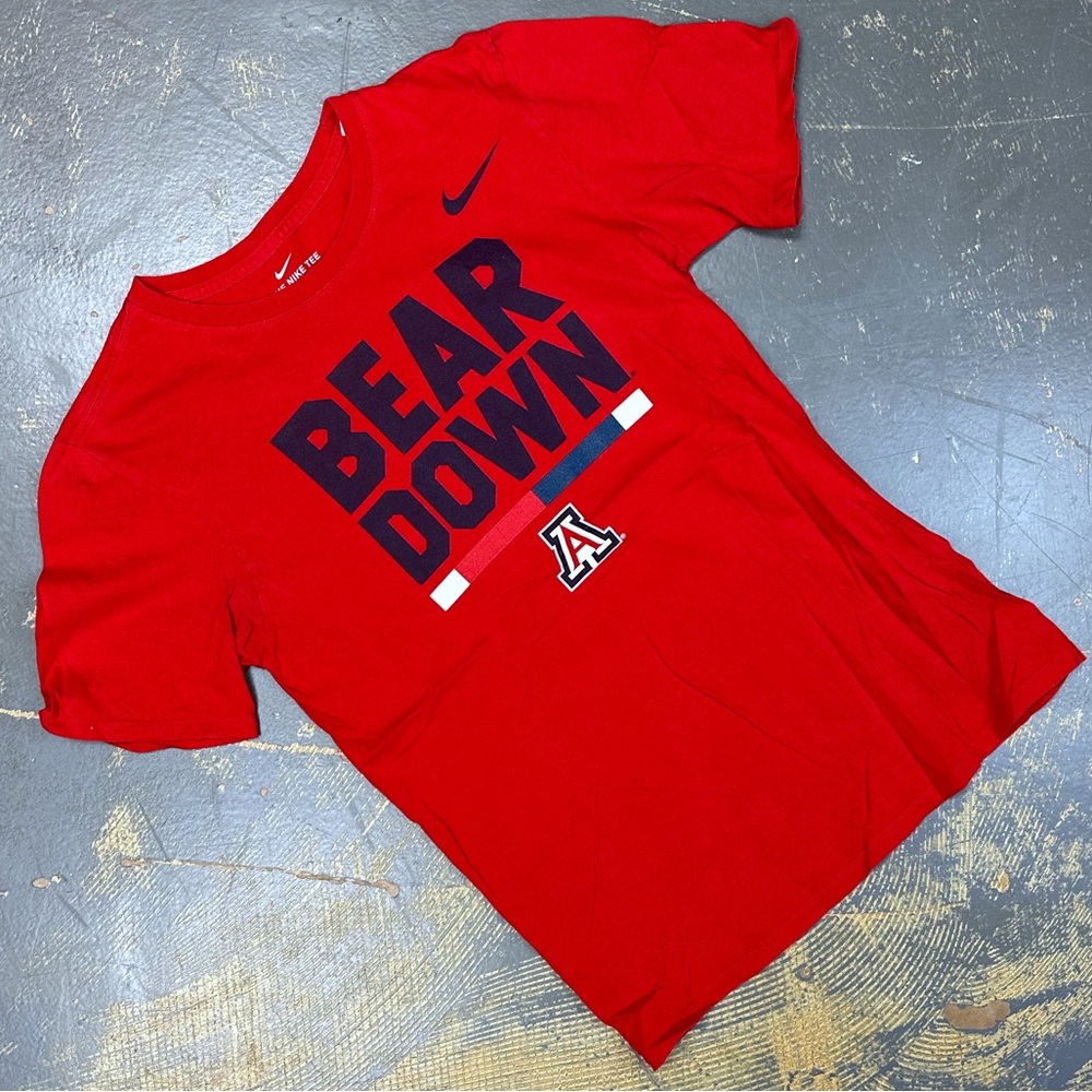 Nike Arizona Wildcats Shirt Bear Down 561416-RMF Small NCAA Basketball
